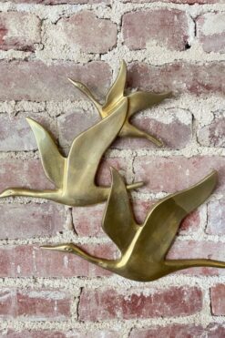 SOLD Vintage Brass Birds