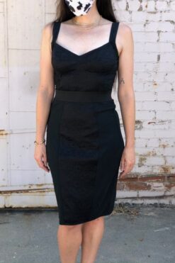 Dolce & Gabbana Black Bustier Cocktail Dress