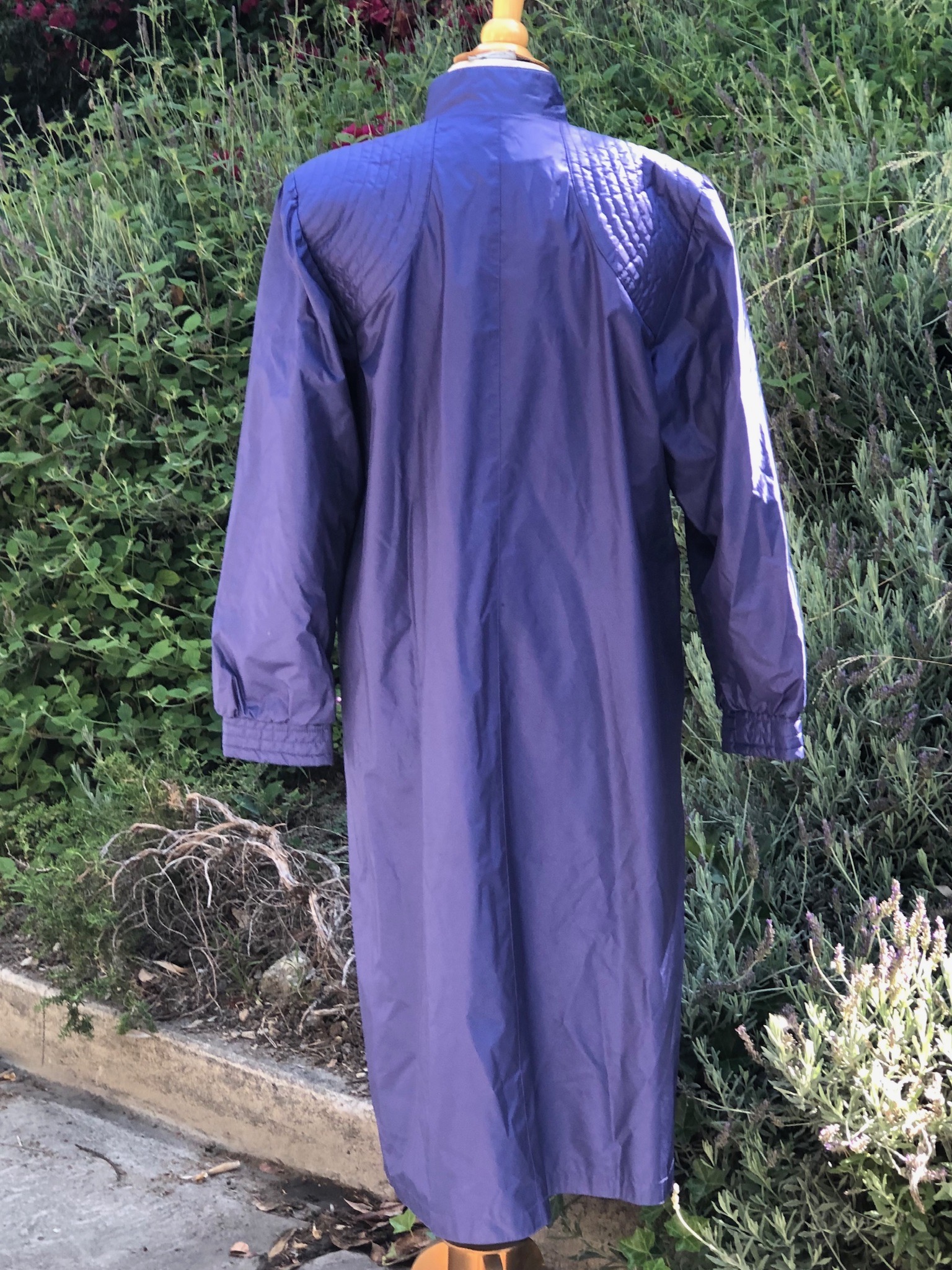 lavender rain coat