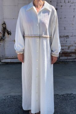 Textured 70s House Coat