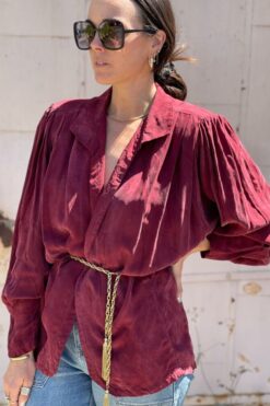 Vintage Tidorpha Maroon Top/Jacket - Medium