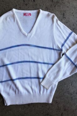 80s V-neck Tennis Sweater