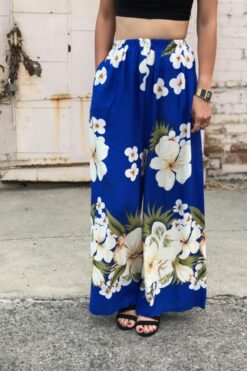 Vintage Hawaiian Print Pants
