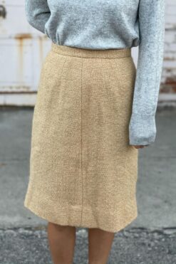 Vintage Tweed Pencil Skirt - XS
