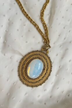 Vintage Opalite Pendant Necklace