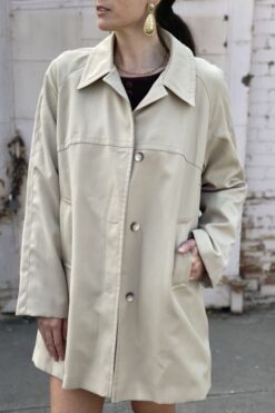 70s Mini Swing Trench Coat - M/L