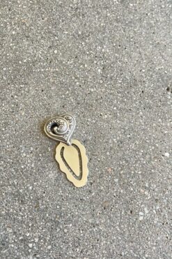 Vintage Brighton Silver-Tone Heart Bookmark