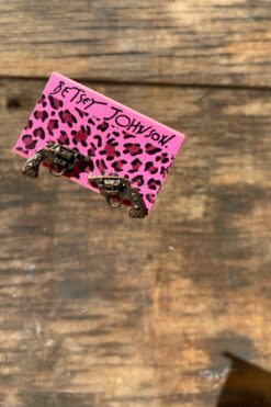 Betsey Johnson Revolver Pistol Stud Earring