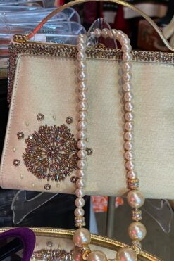 Vintage Inge Christopher Sage Beaded Purse