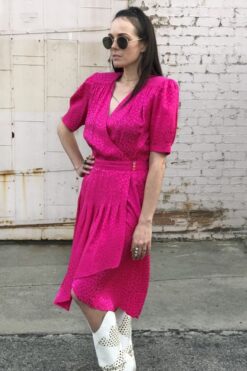 SOLD Vintage 80s Jonathan Martin Silk Dress