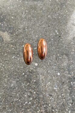 Mid Century Modern Renoir Copper Earrings  - Clip On