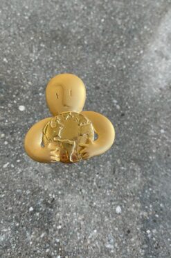 SOLD Vintage Signed JJ - Man Holding the World Large Pin