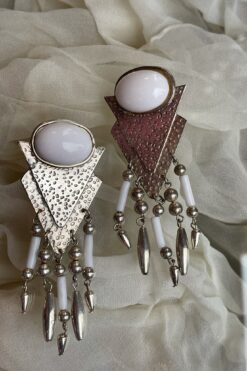 80s Cowgirl Beaded Tassel Earrings