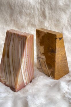 SOLD Vintage Marble Bookends