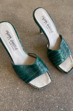 Paloma Barcelo Green Mules - 36