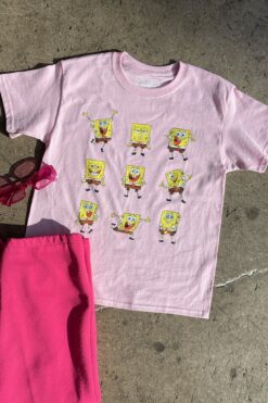 Pink SpongeBob Tee