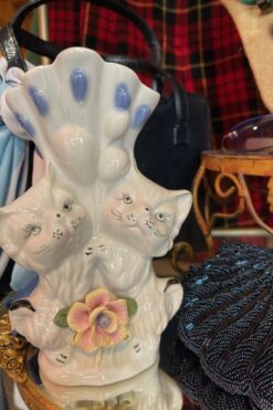 Vintage Ceramic Cat Vase