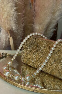 Vintage Chunky Faux Pearl Necklace