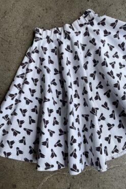 Vintage Cowboy Hat Print- Full Circle Skirt - XS
