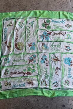 Flowers & Gemstones Calendar Scarf
