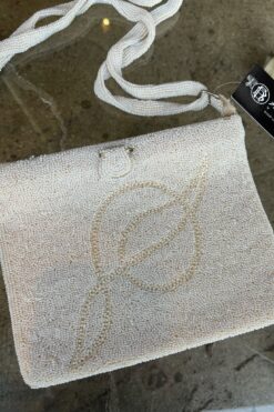 40s Pearly White Beaded Bag