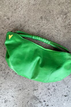 00s Green Leather Baguette Bag