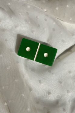 Vintage Green Domino Pin