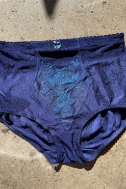 Vintage Navy High Waist Knickers  - Large