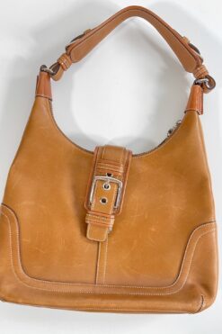SOLD - Coach Caramel Leather Hobo Bag