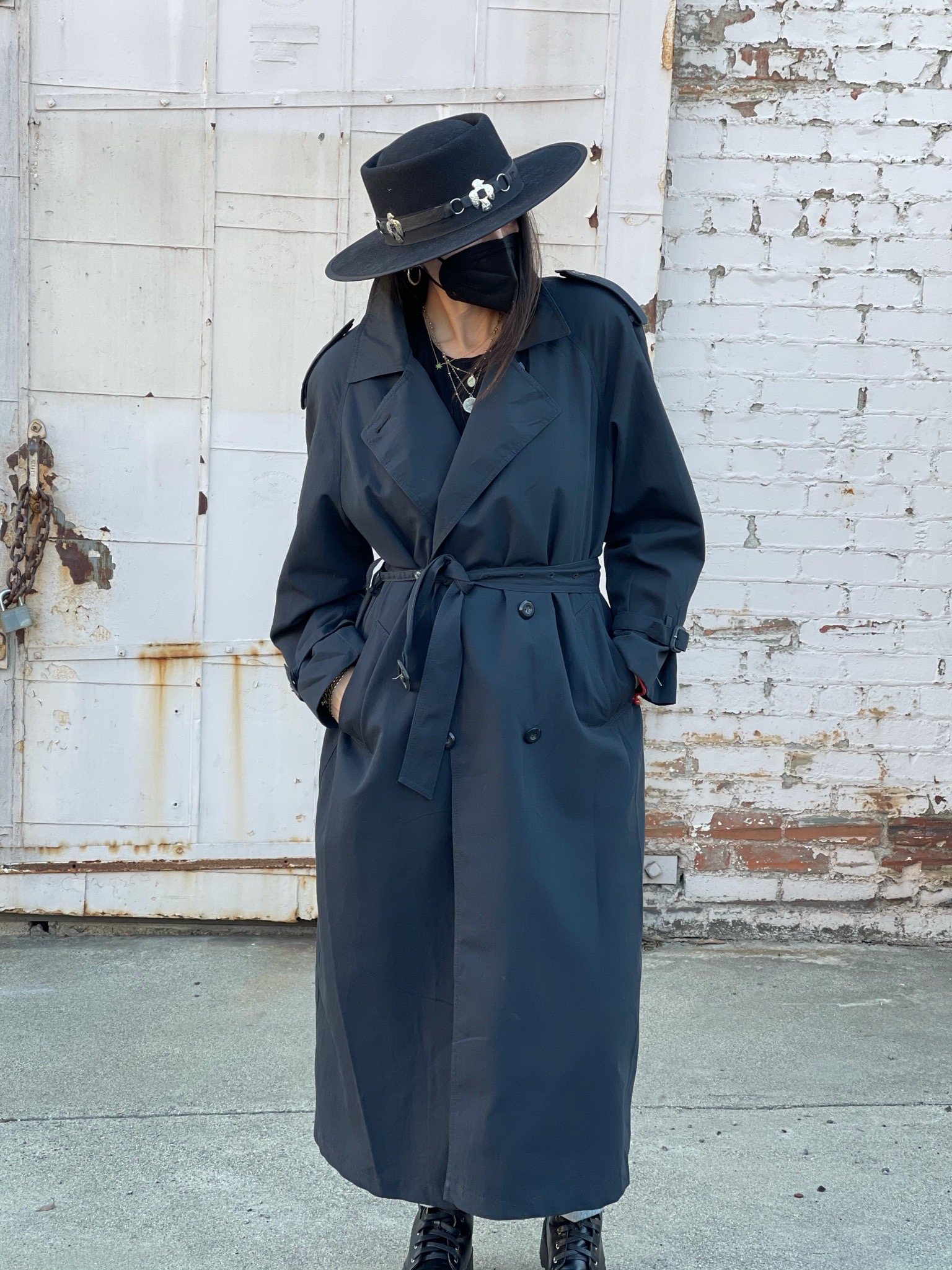 London fog black coat hotsell