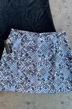 00s BCBG Silky Blue Mini Skirt - Medium