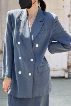 SOLD Jones New York Linen and Silk Suit - Large