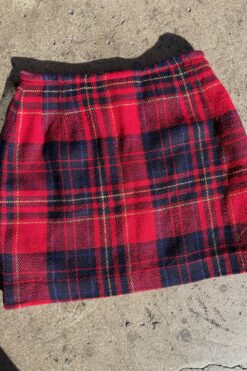 90s Plaid Mini Skirt - XS