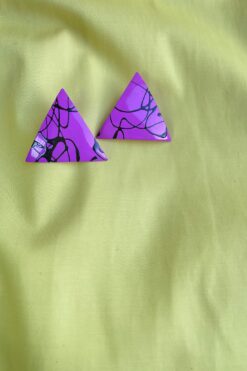80s Triangle Earrings