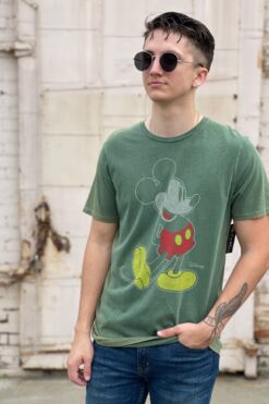 Distressed Mickey Mouse Tee - Medium