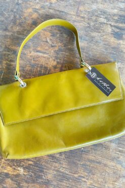 SOLD Hobo Olive Leather Bag