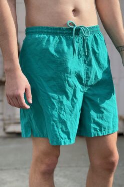 80s Winners Turquoise Swimming Trunks - LG