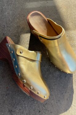 Gold Clogs - 7.5