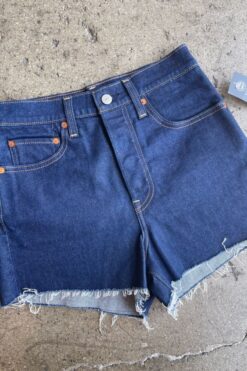 Levi Ribcage Shorts with Tassel Fringe Back Pockets - Size 27