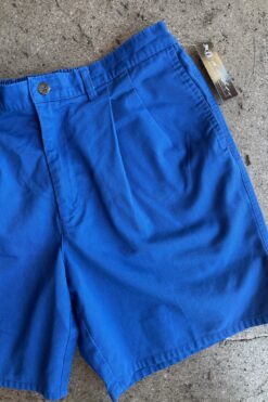 80s Mens Blue Shorts - Large