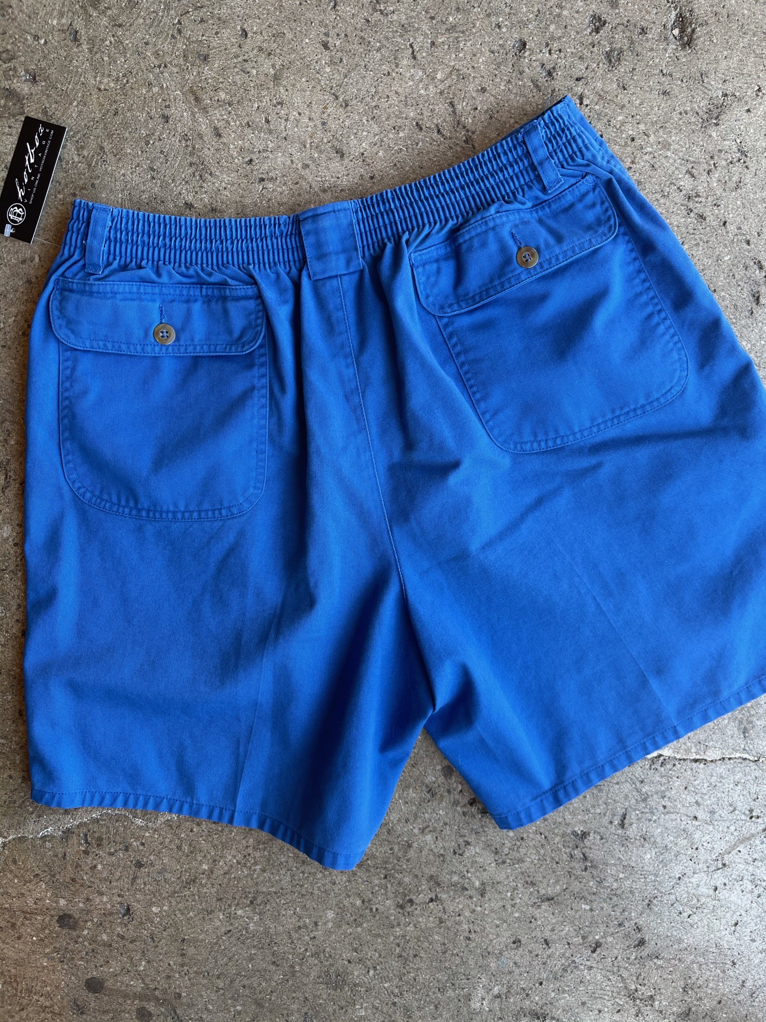 80s Mens Blue Shorts – Large → Hotbox Vintage