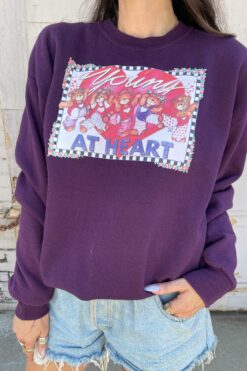90s Young at Heart Teddy Sweatshirt by Lucy Rigg - Large