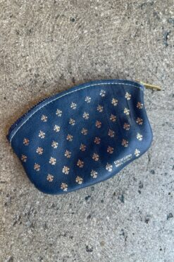 Vintage Leather Fleur-De-Lis Coin Purse - Made in Italy