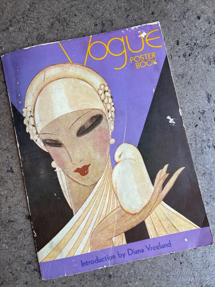 Vintage VOGUE Poster Book with intro by Diana Vreeland