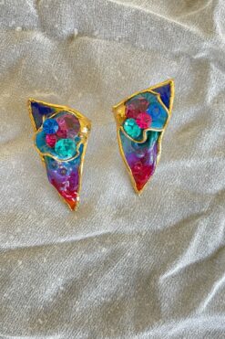 Vintage Amy Lacombe Rainbow Earrings
