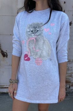 SOLD 80s Sundrop Love Sweater Dress - XS/S