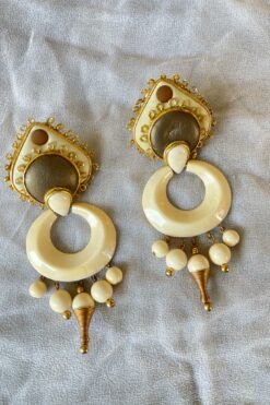 80s Chunky Earrings - Clip On