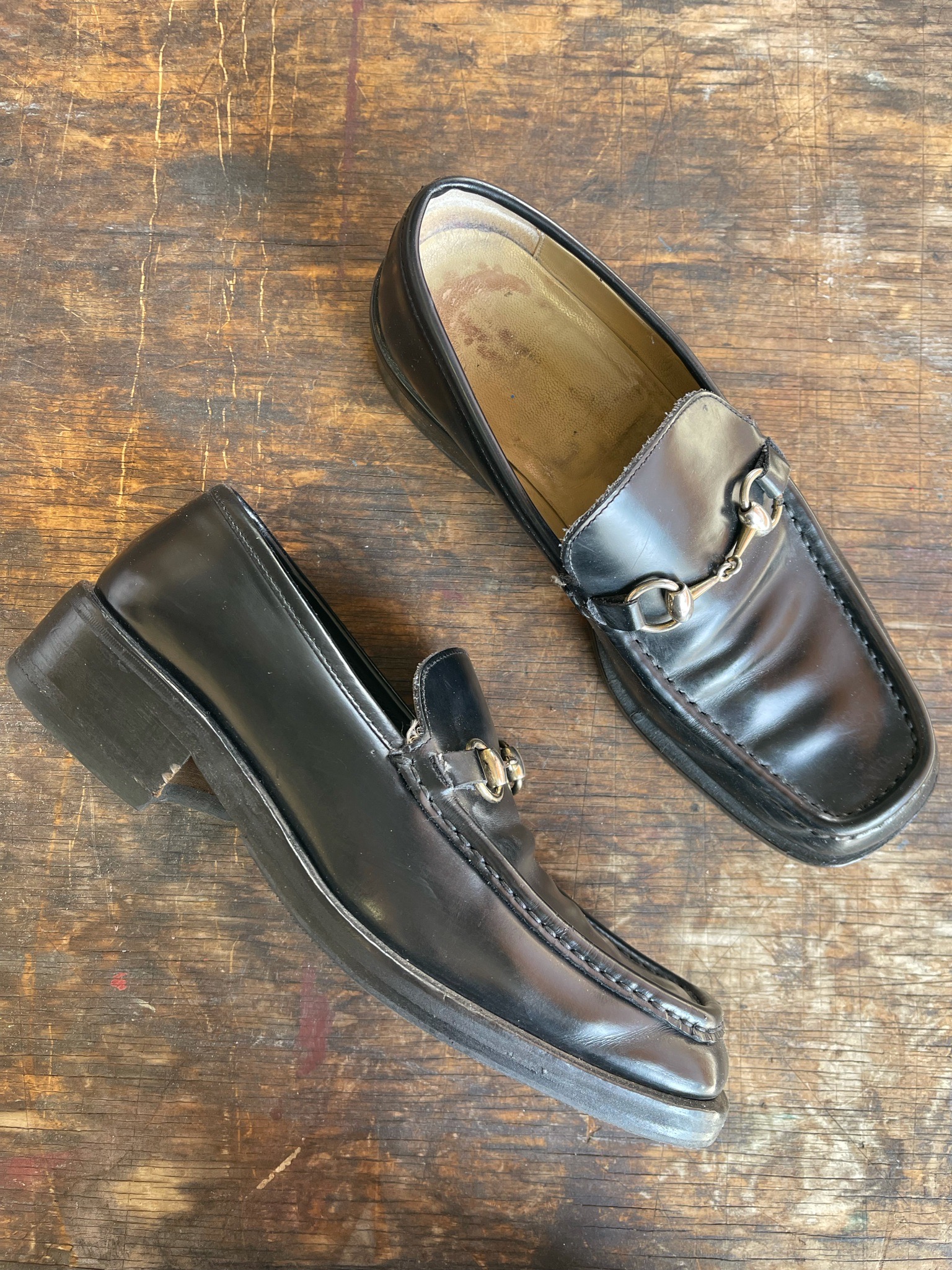 SOLD 90s Gucci Loafers – Size 41 1/2 → Hotbox Vintage