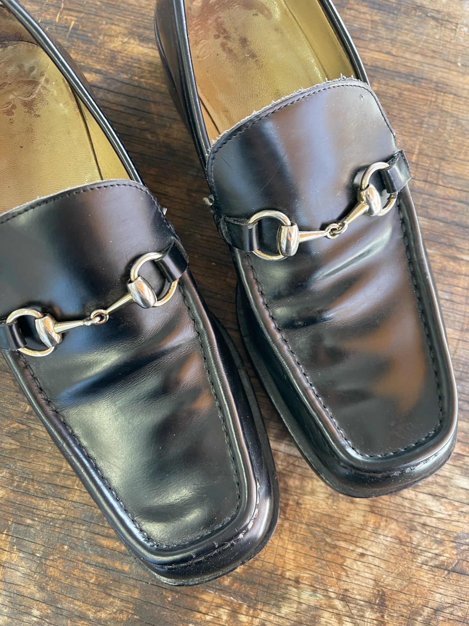 SOLD Vintage 90s Gucci Loafers – Size 41 1/2 – Hotbox Vintage