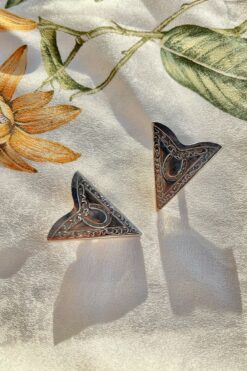 Etched Country Western Collar Tips